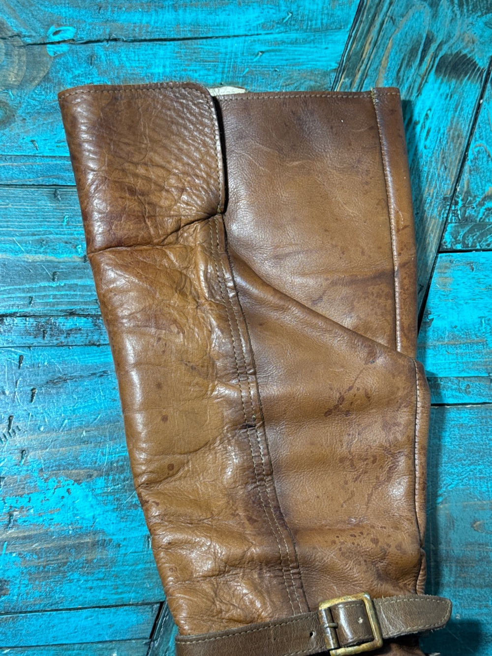Freebird by Steven | Jules Buckle Leather Boots Size 8 Distressed - Picture 8 of 16